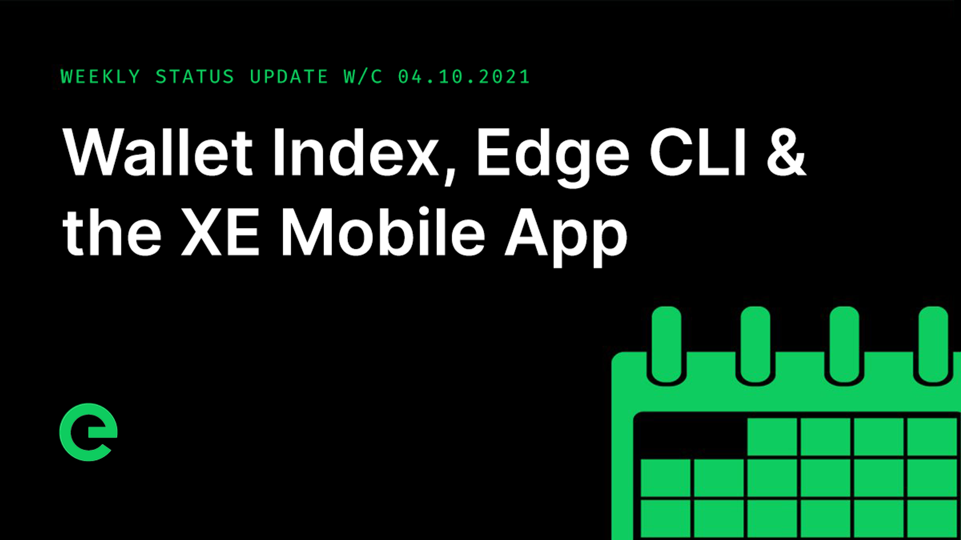 Weekly Update: W/C 04th October, 2021