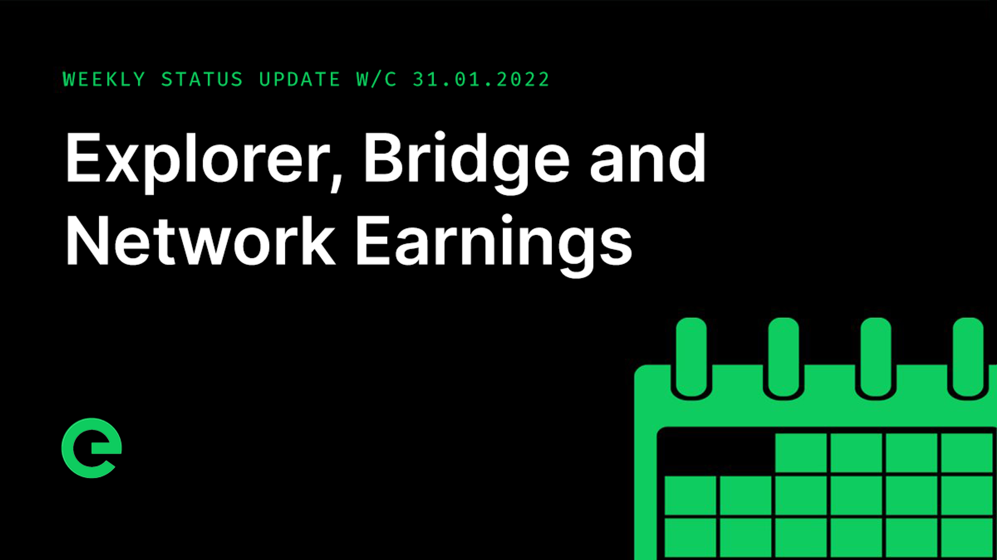 Weekly Update: W/C 31st January, 2022