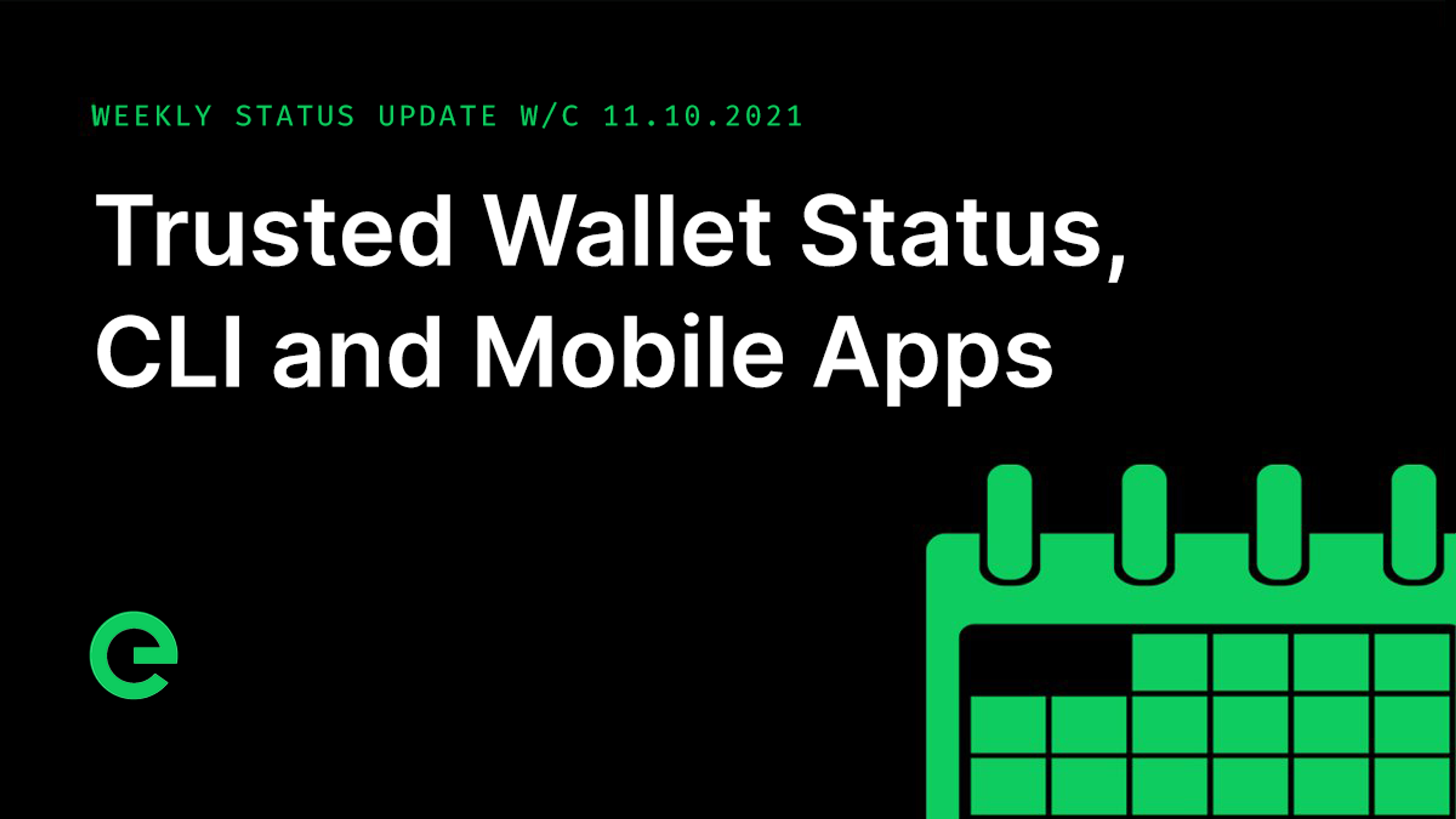 Weekly Update: W/C 11th October, 2021