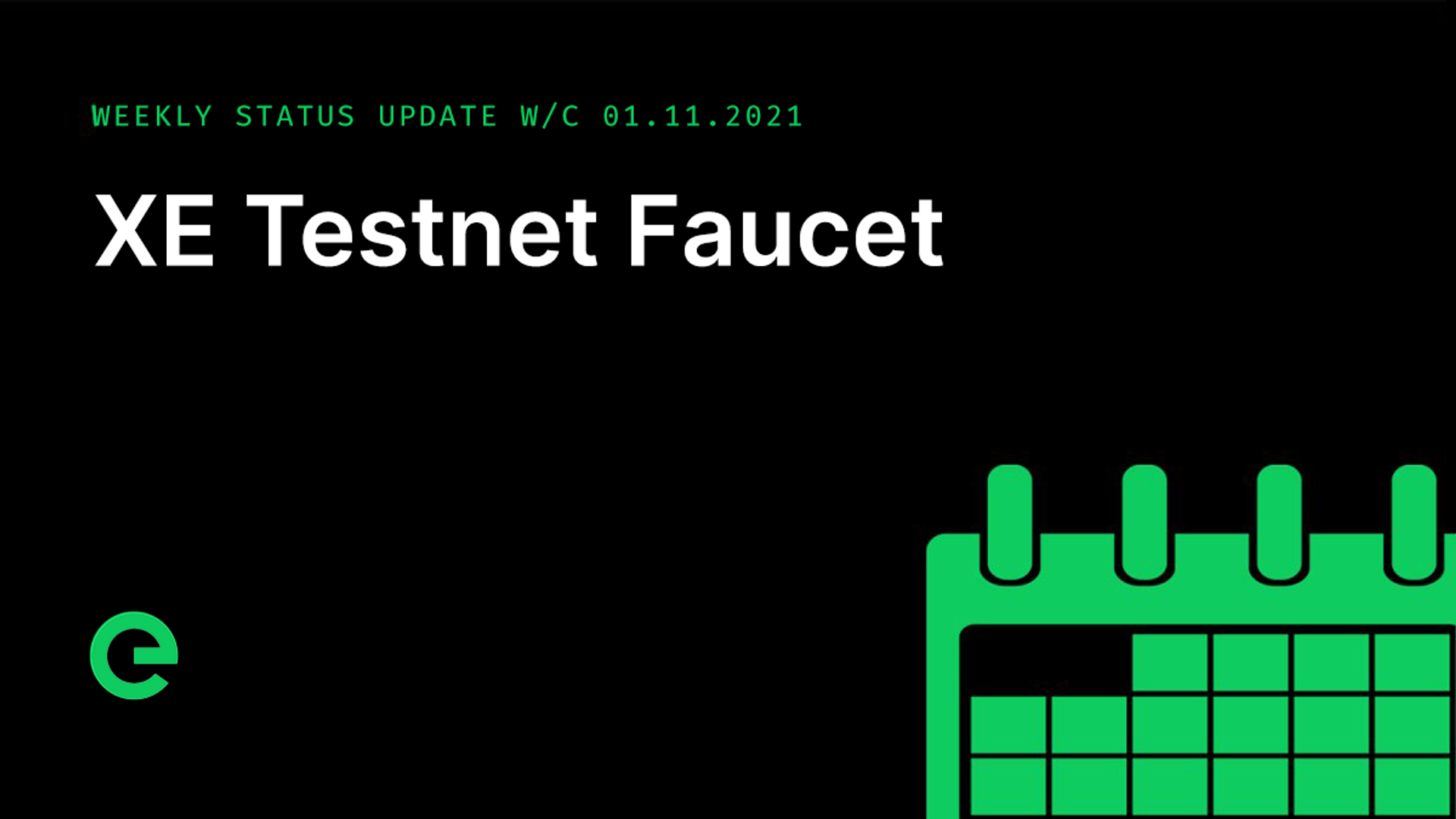 Weekly Update: W/C 01st November, 2021