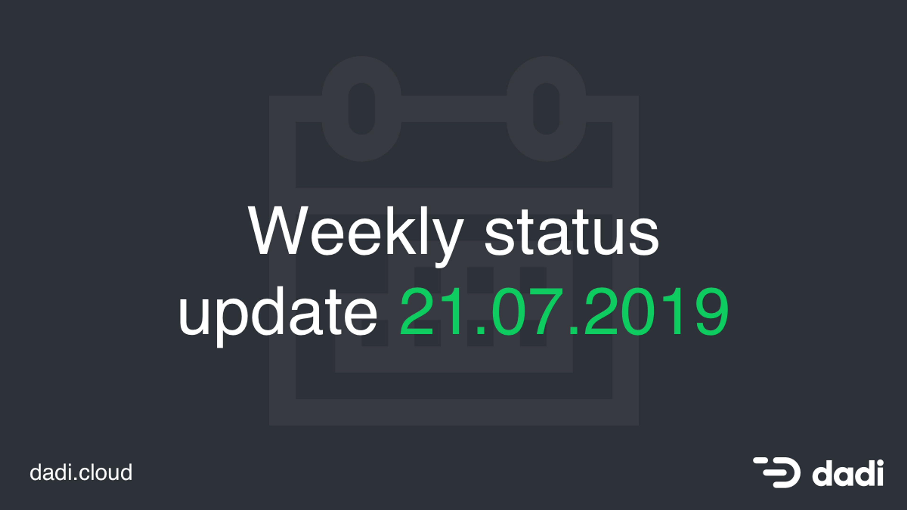 Weekly Update: 21st June, 2019