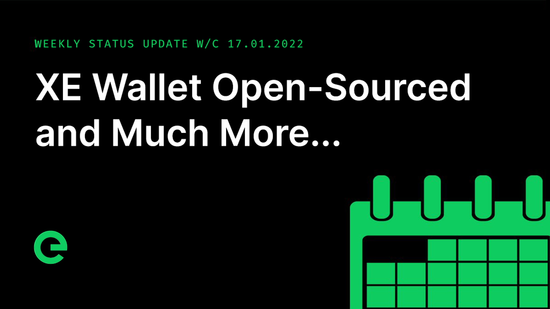 Weekly Update: W/C 17th January, 2022