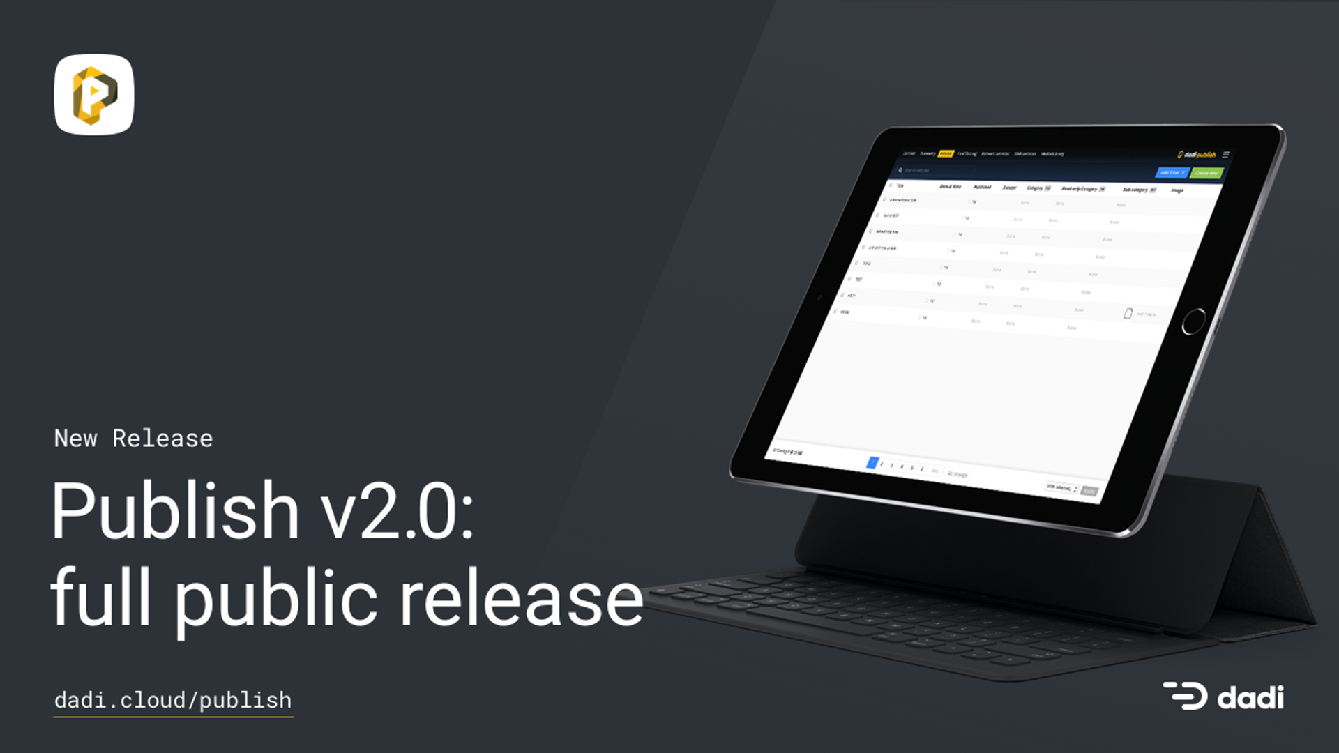DADI Publish: Now in Full Public Release