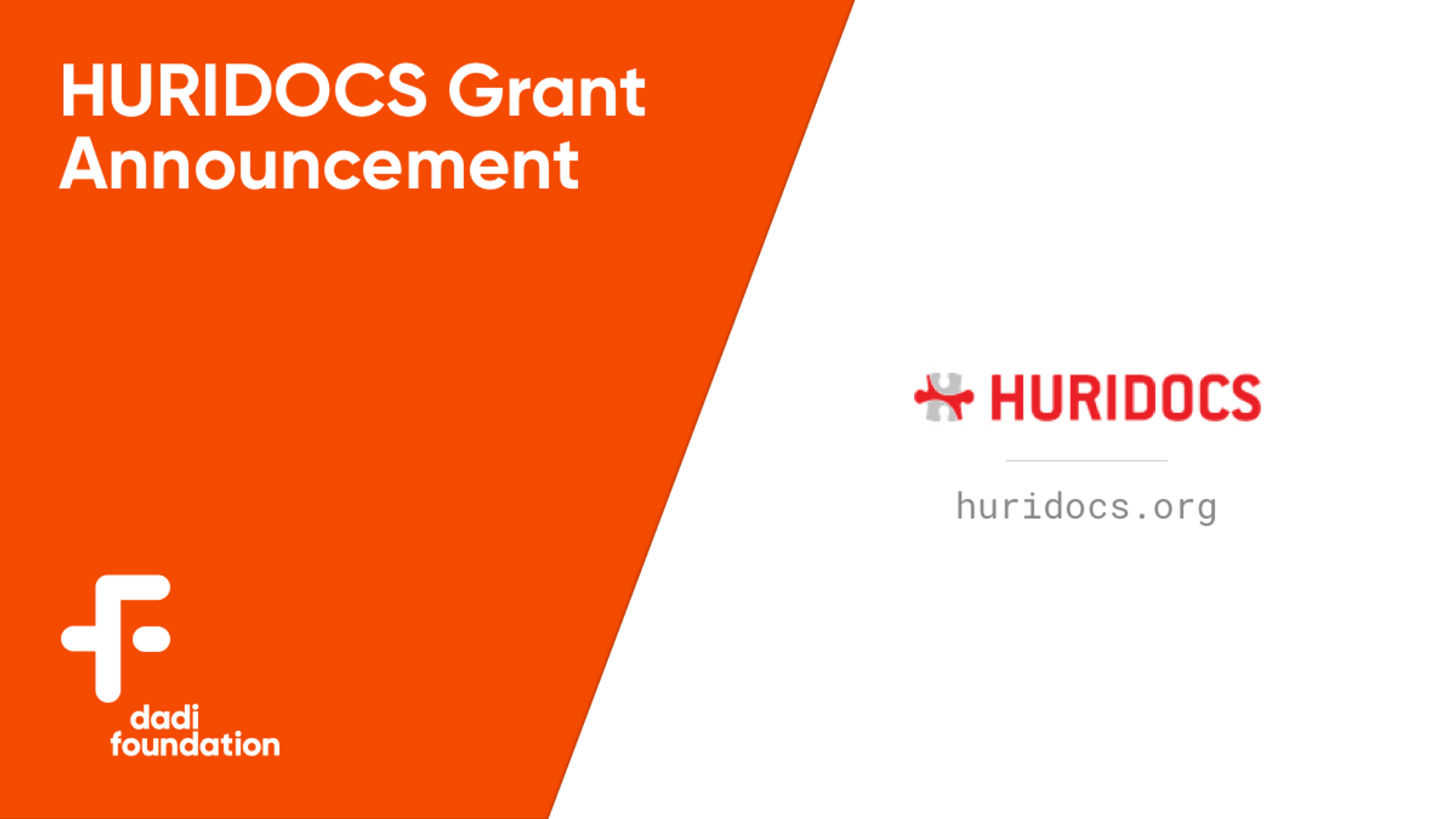 HURIDOCS Grant Announcement