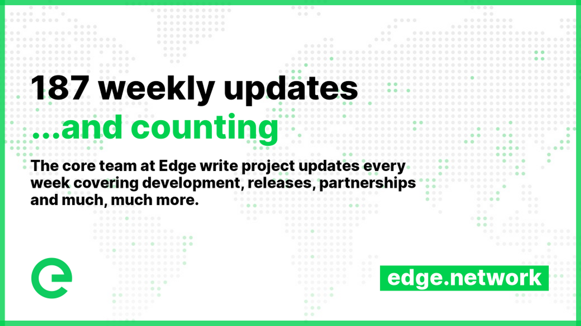 Weekly Update: W/C 31st October, 2022