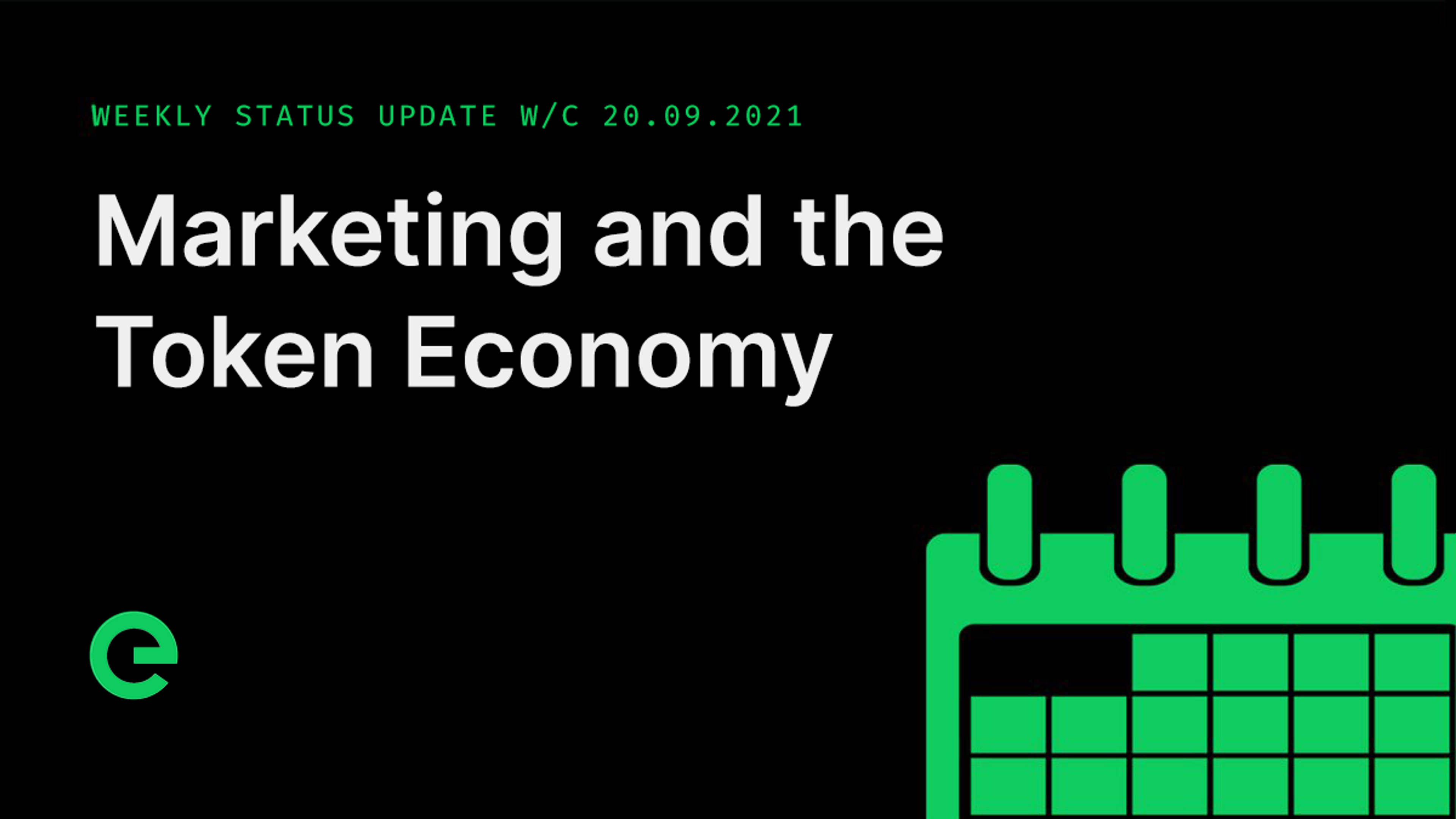 Weekly Update: W/C 20th September, 2021